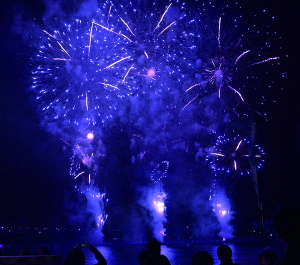 Feuerwerk auf der Boat Party 2012